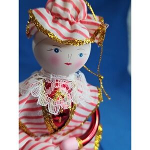 Hand Blown European Glass Christmas Ornament Mrs. Claus Celebrate Vintage 7"